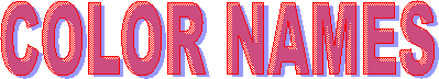 COLOR NAMES